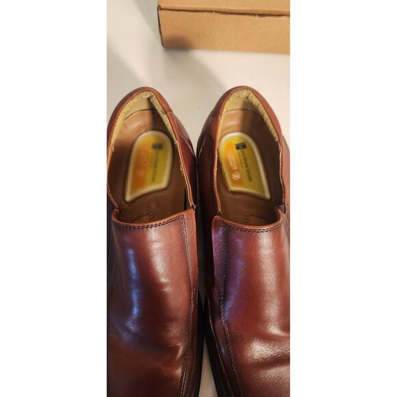 Dockers Men Shoes Brown Leather Slip-On \